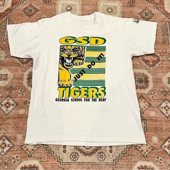 Vintage Georgia School for the Deaf Tee Shirt - Picture 1 of 5